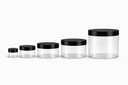 [PK-9661] Clear Plastic PET Jar (1oz-30ml - 50pcs, Black) All5items.png