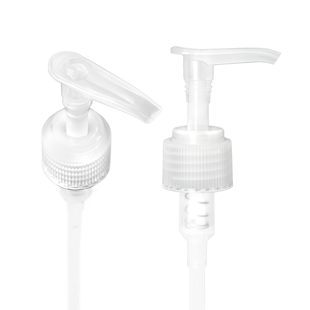 Natural Saddle Pump 24/410 Ribbed 10" DipTube - 50 pcs