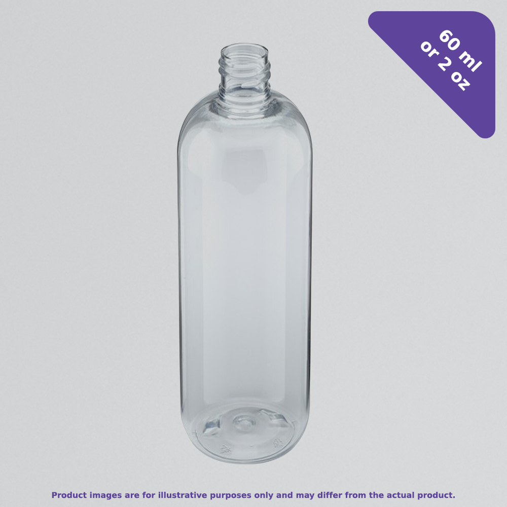 Bullet Bottles - Clear (Smooth rounded shoulders)