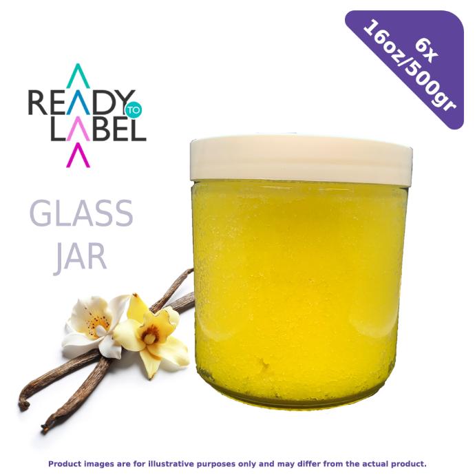 Vanilla Custard Sugar Scrub(Unlabelled) - 16oz/500gr - 6 per case