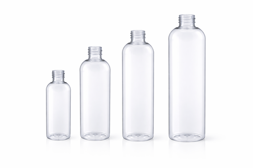 Bullet Bottles - Clear (Smooth rounded shoulders)