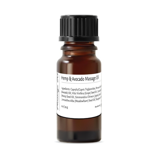 Hemp & Avocado Massage Oil