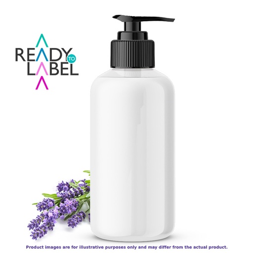 [R2L2100-5025] Lavender Body Lotion (Unlabelled) - 8oz/240mL - 12 per case (non-organic)