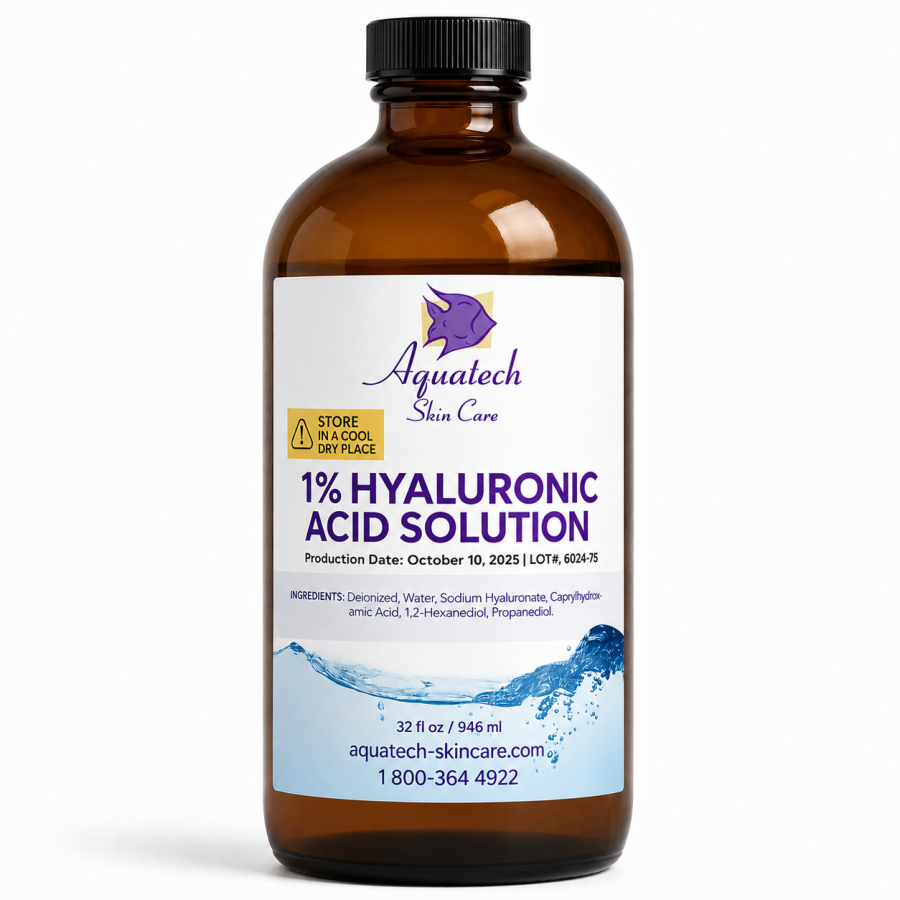 1% Hyalurinic Acid Solution 32oz Amber Bottle