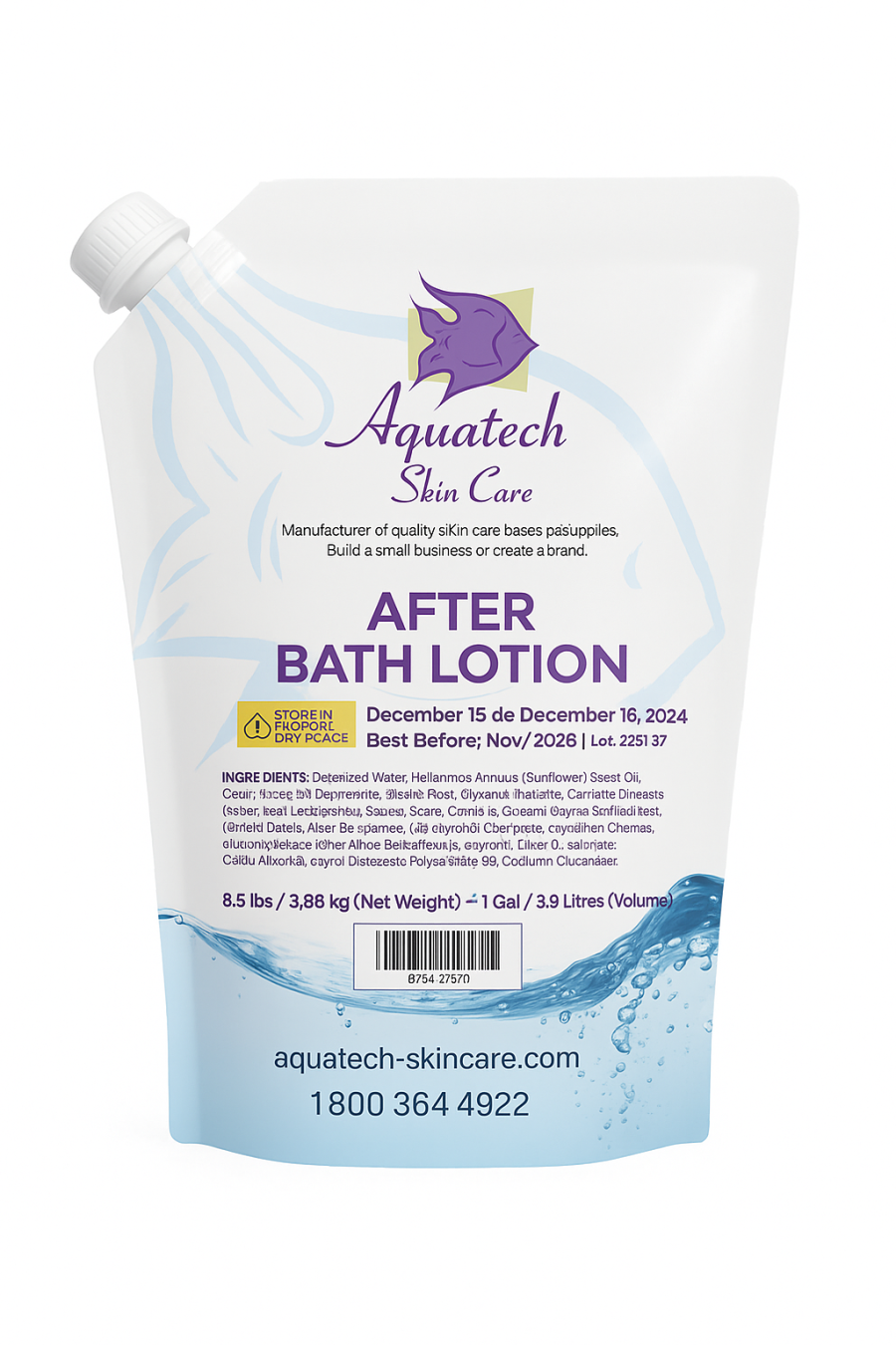 After Bath Lotion 1 Gallon Bag