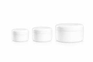 [pk 1oz 9012] White Dome Jar And Lid (1oz 30ml 50pcs) All3sizes