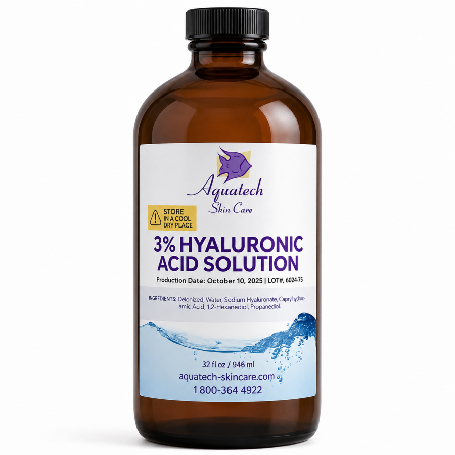 3% Hyalurinic Acid Solution 32oz Amber Bottle